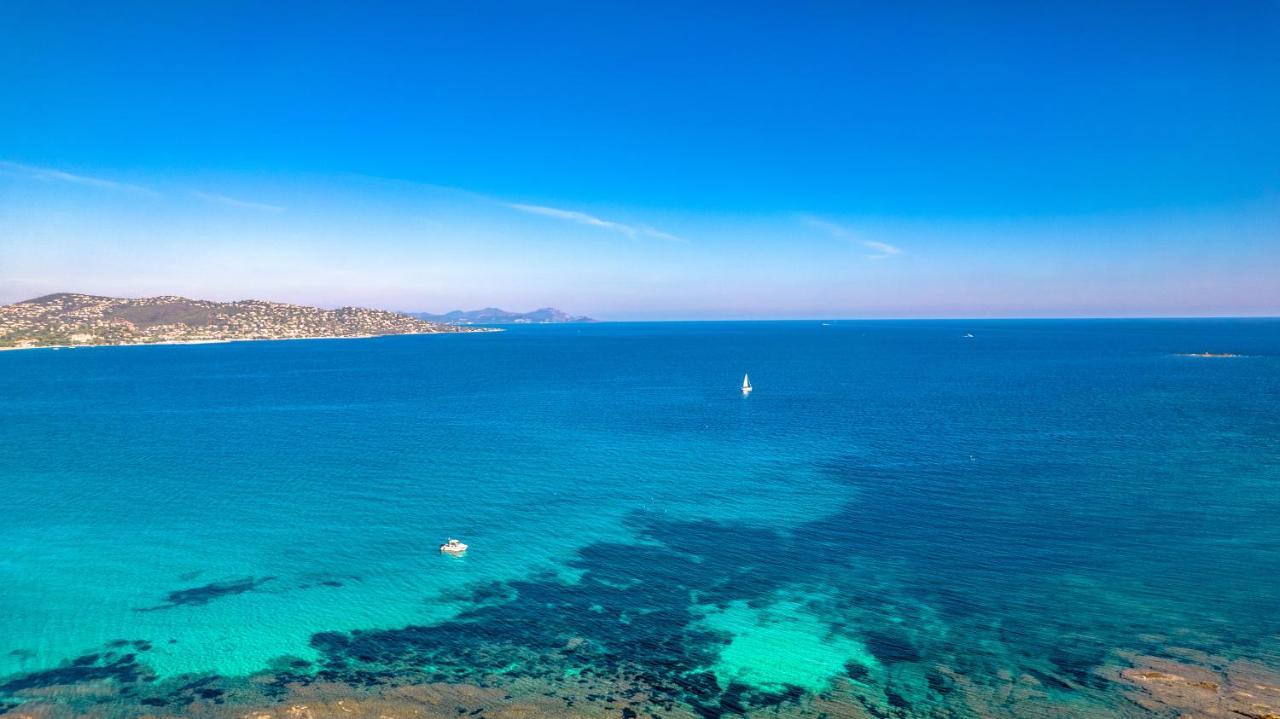 Superbe Villa, Incroyable Vue Mer, Piscine Chauffee, Climatisee Sainte-Maxime Buitenkant foto