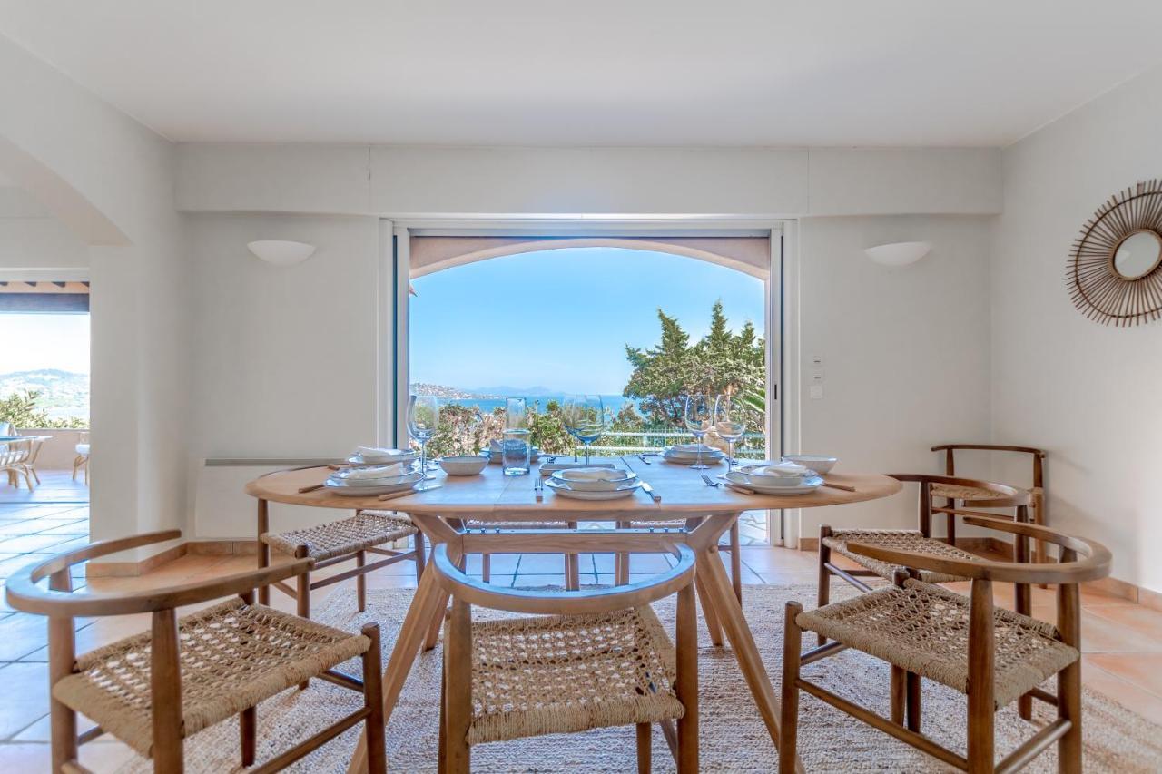 Superbe Villa, Incroyable Vue Mer, Piscine Chauffee, Climatisee Sainte-Maxime Buitenkant foto