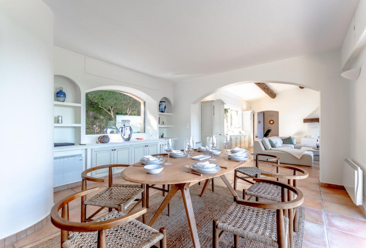 Superbe Villa, Incroyable Vue Mer, Piscine Chauffee, Climatisee Sainte-Maxime Buitenkant foto