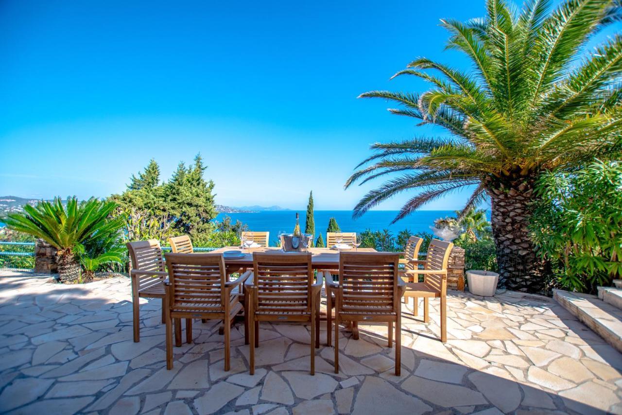 Superbe Villa, Incroyable Vue Mer, Piscine Chauffee, Climatisee Sainte-Maxime Buitenkant foto
