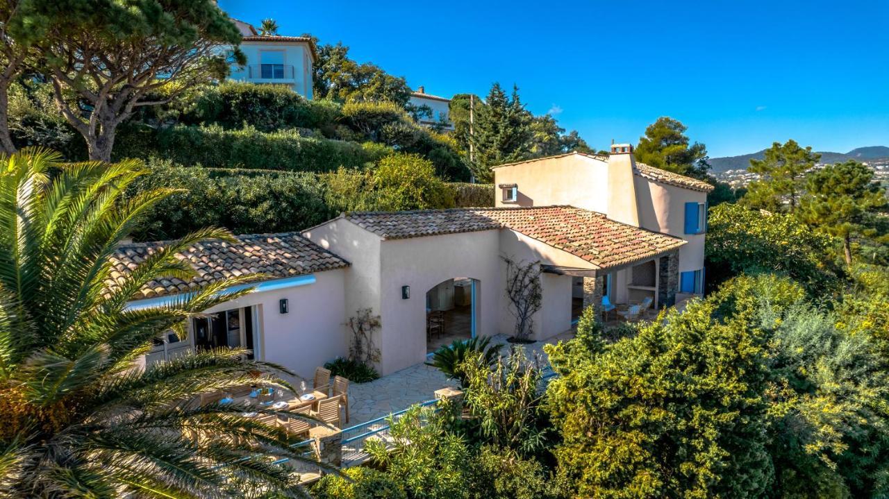 Superbe Villa, Incroyable Vue Mer, Piscine Chauffee, Climatisee Sainte-Maxime Buitenkant foto