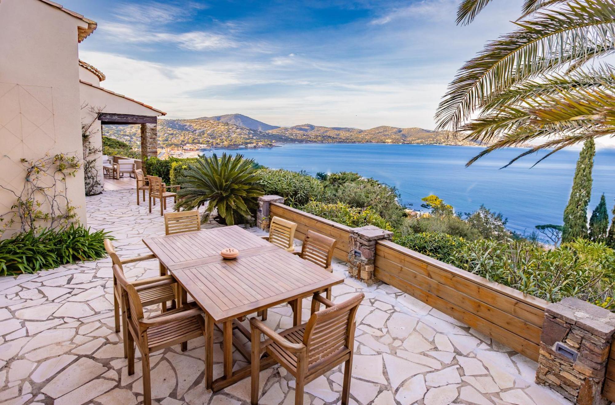 Superbe Villa, Incroyable Vue Mer, Piscine Chauffee, Climatisee Sainte-Maxime Buitenkant foto
