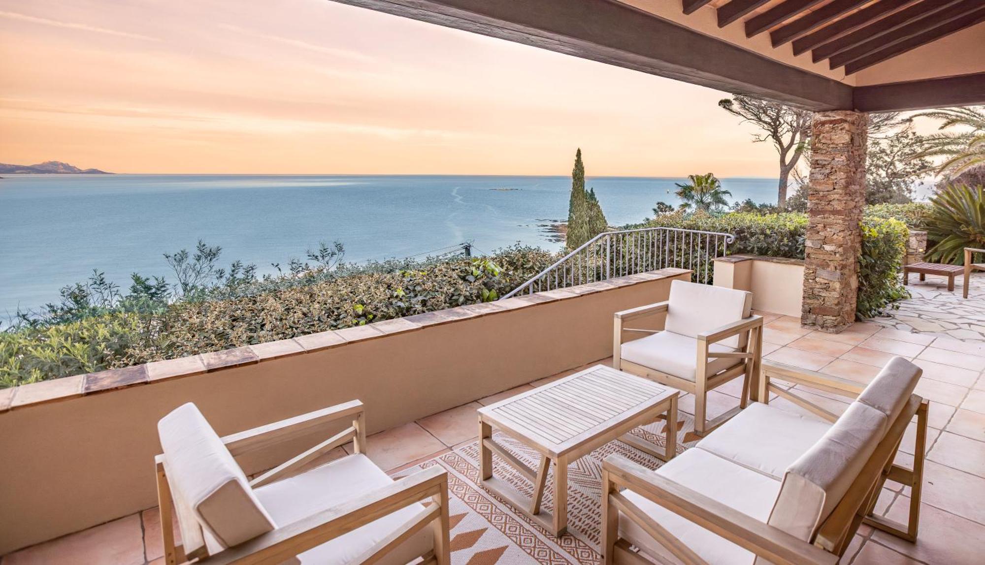 Superbe Villa, Incroyable Vue Mer, Piscine Chauffee, Climatisee Sainte-Maxime Buitenkant foto