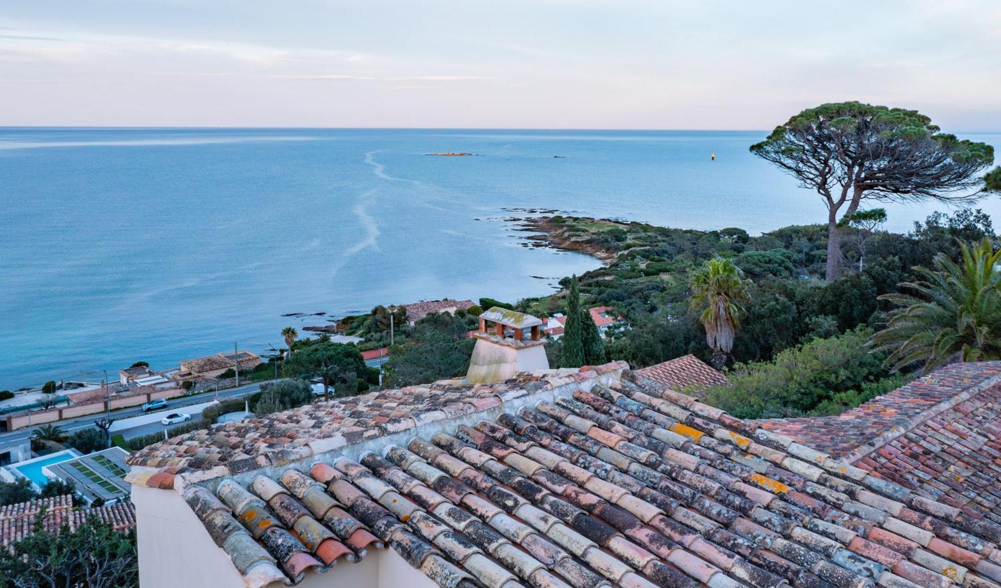 Superbe Villa, Incroyable Vue Mer, Piscine Chauffee, Climatisee Sainte-Maxime Buitenkant foto